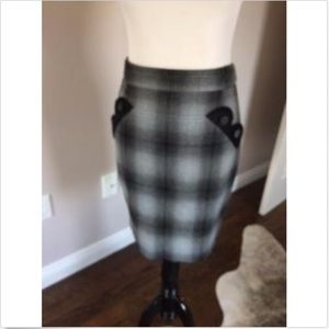 Marc Jacobs Wool Blend Pencil Skirt SZ 6
